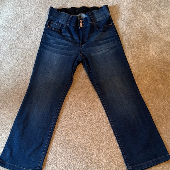 Revery Denim - Women's Straight Leg Jeans - Dark Blue